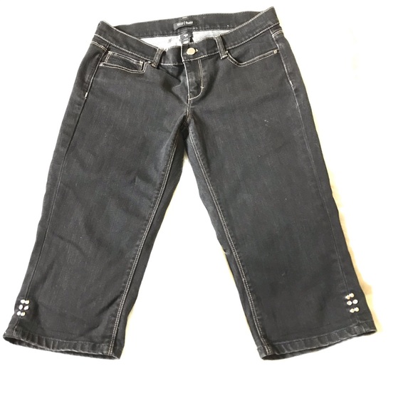 White House Black Market Noir Pedal Pusher Jeans 6 - Picture 2 of 11